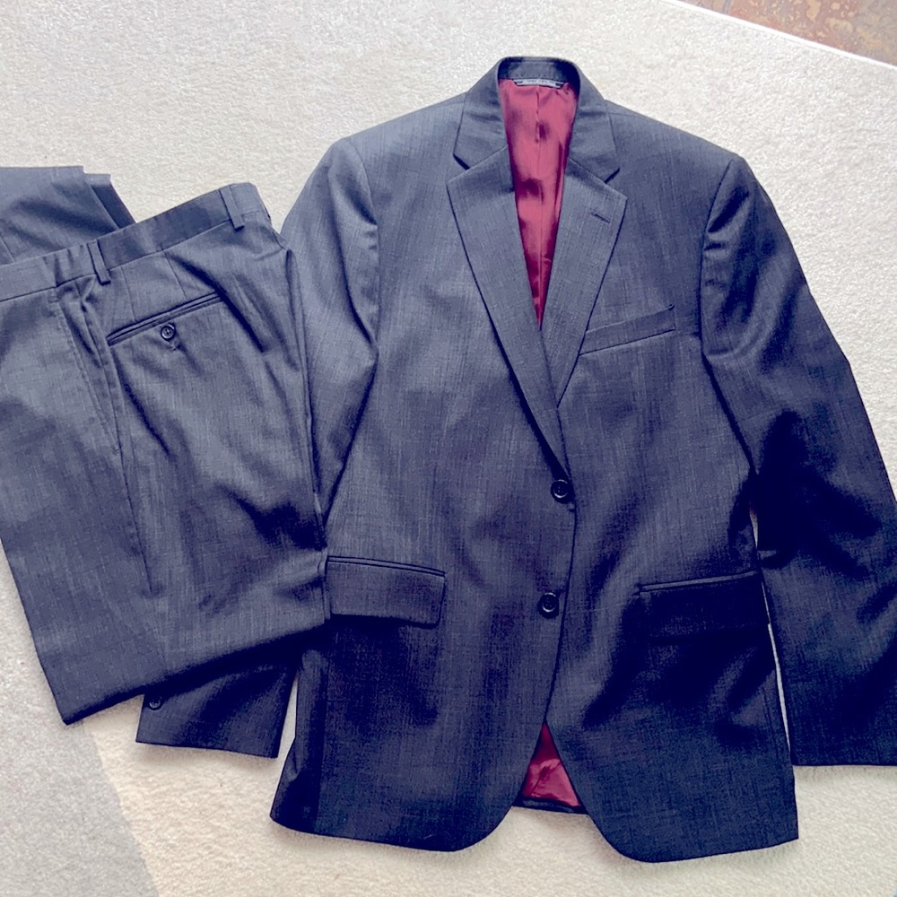 Jack Victor Super 120’s Dark Grey Suit